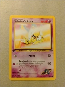 Sabrina's Abra (1st Edition) - Pokemon TCG Gym Challenge 93/132 - Picture 1 of 2