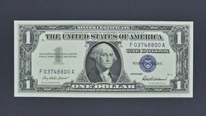 1957 US $1 Silver Cert, FR#1619,  SGUNC-68 EPQ, S# F03748798A (1st of 3 consec) - Picture 1 of 2
