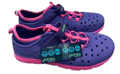 Zapatos impermeables Stride Rite Phibian hechos para jugar niñas rosa Magneta talla 5 {99} Foto 1 de 4