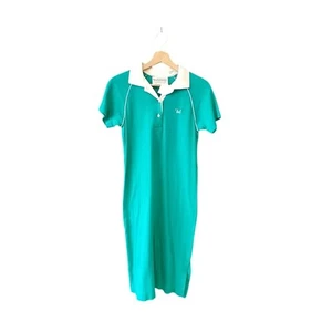 Vintage Teal Diane VonFurstenbag Polo Tee Dress  - Picture 1 of 5