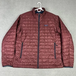 Patagonia Nano Puff Jacket Mens XL Burl Red Full Zip Insulated Primaloft Outdoor - Picture 1 of 12