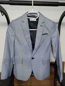 H&M Anzug Sakko Blazer Anzugjacke Jackett hellblau Gr. 140 - Bild 1 von 2