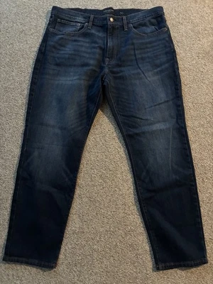 Pantalones de mezclilla rectos ajustados Lucky Brand 121 para hombre 38x30 elásticos bidireccionales ¡Nuevos con etiquetas!  Foto 1 de 4