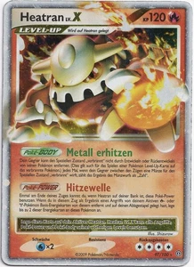 Pokémon Heatran LV.X Ultra Raro Sturmtief 97/100 PO Alemán - Imagen 1 de 1