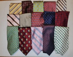 Lot of 15 JOS. A. BANK men's ties 100% Silk made in USA - Picture 1 of 7