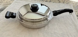 Salad Master 316Ti Titanio Acciaio Inox Padella 11” con Coperchio e 2 Manici - Foto 1 di 17