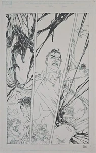 Tavola originale Mario Alberti Spider-Man/ Fantastic Four # 2 pag.6 - Foto 1 di 1