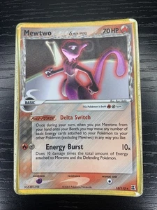 Carta de Especies Delta Holofoil HP EX Pokémon Juego de Cartas Coleccionables Mewtwo Delta 12/113 - Imagen 1 de 2
