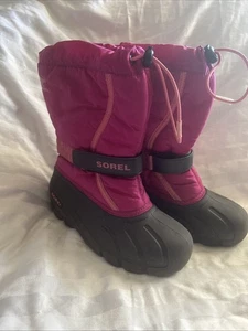 Stivali invernali Sorel rosa per ragazze giovani taglia 4 stivali da neve invernali NY1965-684 - Foto 1 di 8