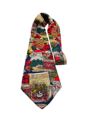 Corbata de cuello de vestido para hombre Charing Cross de seda vacaciones de Navidad Foto 1 de 4