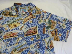 Camisa Hawaiana Reyn Spooner Joe Kealoha De Colección 1996 Woody Nostalgia Surfer Perro L XL - Imagen 1 de 13