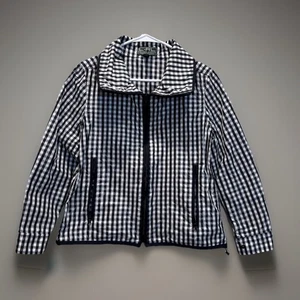 Lauren Ralph Lauren Windbreaker Jacke Damen schwarz weiß kariert Gr. XS/TP - Bild 1 von 10