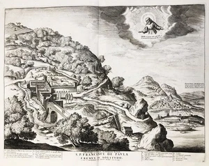 Mapa Santuario di San Francesco di Paola Cosenza Calabria Italia Blaeu Mortier - Imagen 1 de 1