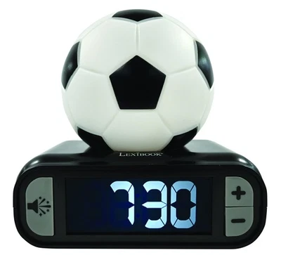 - Soccer Ball Digital Alarm Clock with Night Light Snooze, Clock, Luminous So... - Image 1 of 4