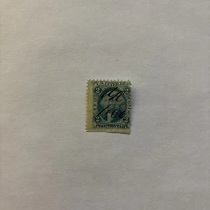 US Scott R13b, 2 Cent Revenue, Proprietary, 1862, Blue, Used, NG, H - Picture 1 of 2
