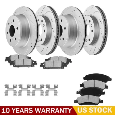 Front Rear Brake Rotors Pads Kit for Chevrolet	Suburban 2015 2016-2020 Tahoe Foto 1 de 4