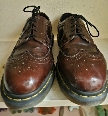 dr martens 3989 brogue Cherry Red Shoes - Image 1 of 4