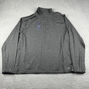 VRST Pullover Herren XL grau meliert beschleunigen warm 1/2 Reißverschluss Stretch - Bild 1 von 9