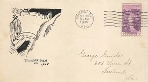 774 3c BOULDER DAM - Cachet dibujado a mano desconocido - Imagen 1 de 1