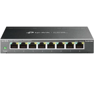 Switch réseau TP-LINK TL-SG108E 8 ports 1 GBit/s - Hub RJ45 - Afbeelding 1 van 6