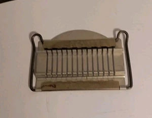 CORTADORA DE MANTEQUILLA MANUAL DE METAL INOXIDABLE COCINA VINTAGE 6" multi-rebanada 16 - Imagen 1 de 5