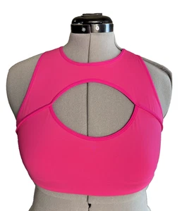 Savage X Fenty Womens Hot Pink Top Size Medium NEW - Picture 1 of 8