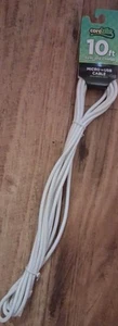 Sync & Charge Micro To USB 10 Foot Long Braided White Cable Cordzilla - Zdjęcie 1 z 2