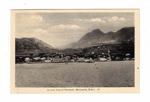 Postal vintage - Vista general de Plymouth, Montserrat. B.W.I. No. 14. - Imagen 1 de 2
