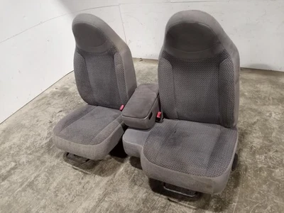 1998-2002 Ford Ranger Super Cab 60/40 Grey Cloth Manual Bench W/Center Armrest Foto 1 de 4