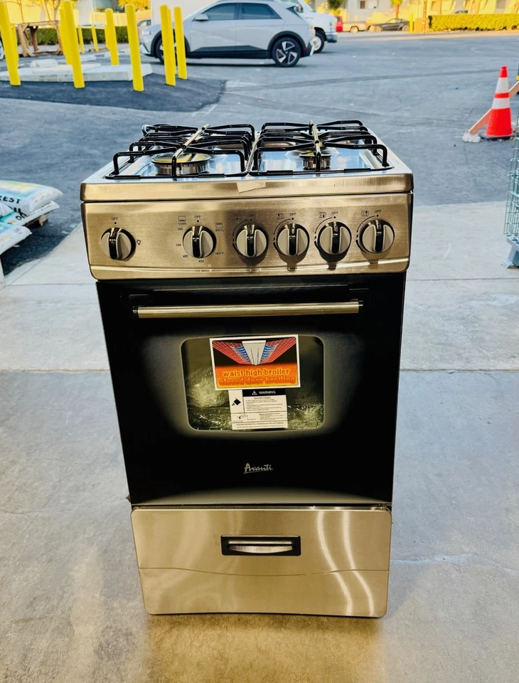 Avanti Estufa de Gas Compacta de 20", Acero Inoxidable de 20” - Modelo de Piso NUEVO Foto 1 de 4