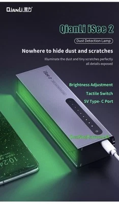 QianLi iSee 2 LED Light Dust Detection For Phone Tablet Lamp Workshop Repair UK - Image 1 of 4