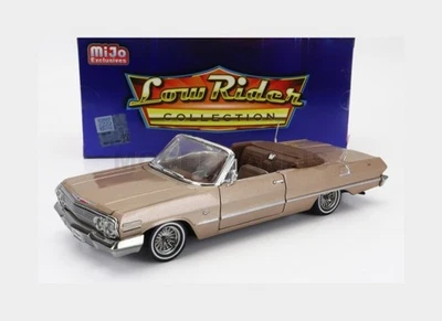 WELLY WE22434LRW-GLD CHEVROLET - IMPALA CABRIOLET OUVERT LOW RIDER 1963 - OR - Photo 1/2