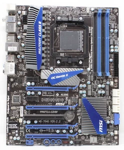 Zócalo de placa base MSI 990FXA-GD80 MS-7640 AMD 990FX ATX AM3+ (#12330) - Imagen 1 de 3