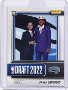 2022 Panini Instant PAOLO BANCHERO #DN-1  Draft Night Pick #1 RC Rookie Card