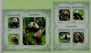 GUINEA - NH MINISHEET+S/S of 2017 - PANDAS - Picture 1 of 1