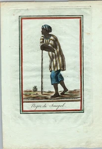 Radierung NEGRE DU SENEGAL Afrika 18. Jahrhundert - Bild 1 von 2
