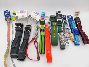 Lot Of 12 Brand New Dog Collars Various Sizes Good2Go Backcountry Youly Etc - Picture 1 of 8