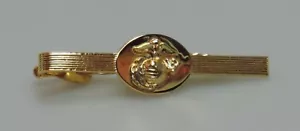 CIERRE DE CORBATA DEL CUERPO DE MARINES DE ESTADOS UNIDOS ALISTADO - CHAPADO EN ORO 24k - Imagen 1 de 3