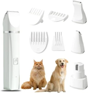 PET CLIPPERS Professional Heavy Duty Trimmer Dog Grooming Kit Thick Hair Trimmer - Picture 1 of 12