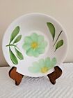 Alco Large Serving Bowl 9"x3" Deep Hand Painted Made in Korea Green Flower