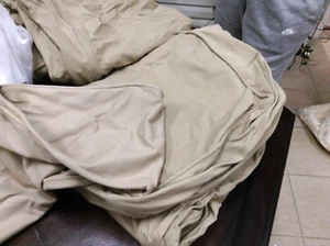 Pottery Barn Basic sofa Sectional Right Roll Arm Chair SLIPCOVER ONLY Sand Twill - Picture 1 of 3