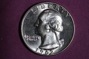 ESTATE FIND 1962 D- PROOF Washington Quarter!! #K44586 - Picture 1 of 2