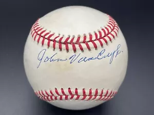 John Van Cuyk "1947 Jackie Debut & WWII US Army" Autographed Signed Baseball PSA - Picture 1 of 7