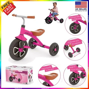3 Wheel Tricycle For Kids Toddlers Girls Chillafish Ziggi Ride-On Trike Pink NEW - Picture 1 of 12
