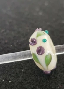 Applied glass Fenton Art Glass Jewelry Glass Bead Charm New B15 - Picture 1 of 2