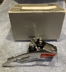Shimano XT FD-M750 triple front derailleur 31.8 clamp 3x9 bicycle bike NOS NEW - Picture 1 of 5