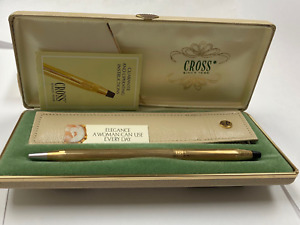 1980's CROSS Mickey Mouse  10kt Gold Filled 2542 Ladies Ballpoint Pen in Box MIB
