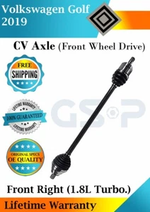 GSP OEM Front Right CV Axle For 2019 Volkswagen Golf 2WD Lifetime Warranty - Picture 1 of 8