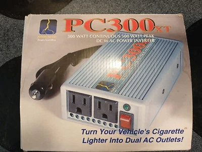 Dc to AC Power Inverter 300 Watt Continious to 500 Watt Peak OPEN BOX PC300XT - Image 1 of 4
