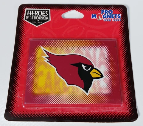 Lot of 14 ARIZONA CARDINALS 90's Vtg 1998 Crown Pro NFL Team Logo FRIDGE MAGNETS Cover